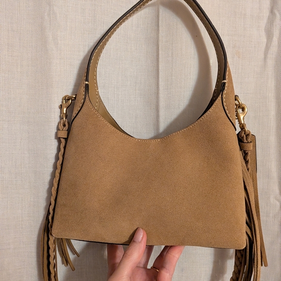 Coach Brooklyn 23 Brown Suede Fringe Crossbody NWT - Picture 2 of 9